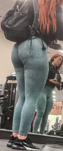 Latina Milf at Gym Pt 2 (OC) Stretching her fat ass