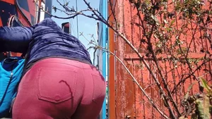 Super Fat Ass In Tight Sweatpants VPL OC ( BBW WARNING )