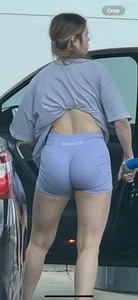 Diosafit spandex shorts on Latina girl @ car wash  Super nice booty!
