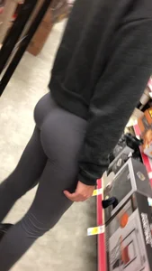 Busted creeping a girl Tiffany in leggings with a great ass