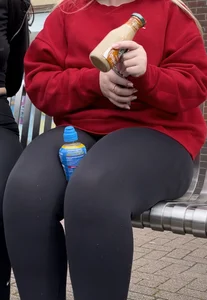 Thick soft thighs and jiggly