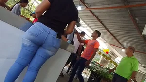 407 Great Ass Milf Latina Employee in a Local Market
