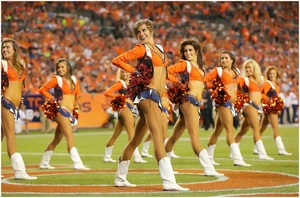 Candid cheerleaders