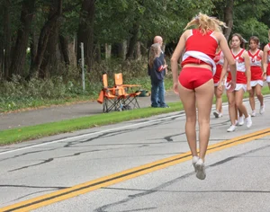 Candid cheerleaders