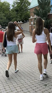 Candid tan babes