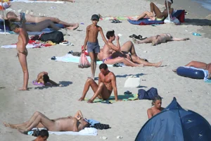 Continesti nude beach girls in Romania