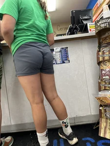 Petite Latina Milf Booty Shorts VPL