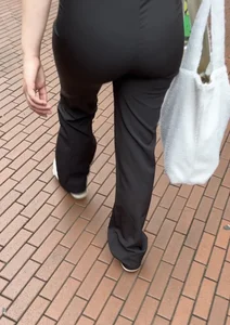 Dutch Beauty In Tight Flared Pants