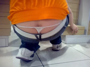 Huge collection of whale tails, ass cracks and panty peeks in public