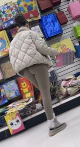 Sexy mixed girl in leggings