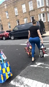 Huge ass bbl latina vpl blue leggings