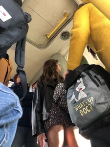 Beautiful Candid Girl With Tattooed (And Slightly Hairy) Legs in Boots and a Dress Public Bus Creepshots Gallery
