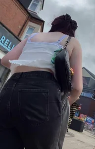 Windswept Smiley Women With Dyed Hair (Face Shots + Ass)