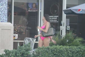Sexy Florida beach bikini girls, some topless
