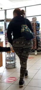 Leggings Fat Ass Milf RedHead Front And Ass Caps