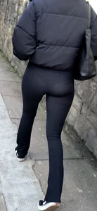 College Chick Ribbed Flare (Major VPL)