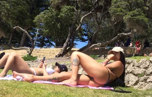 Group of awesome girls in swimsuits
