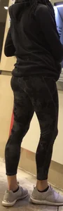 Nice ass in leggings at the ATM
