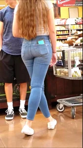 Strawberry Blonde tight jeans