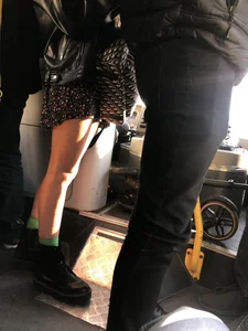 Beautiful Candid Girl With Tattooed (And Slightly Hairy) Legs in Boots and a Dress Public Bus Creepshots Gallery