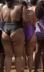Cheeks Out At Water Park