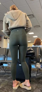 Leggings, platform sandals, and a spin (OC)