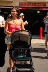 (OC) Pink tube top leggy MILF gorgeous face
