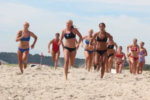 Bunch of sexy lifeguard tournament girls from 2013