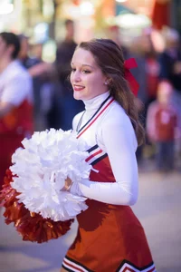 Candid cheerleaders