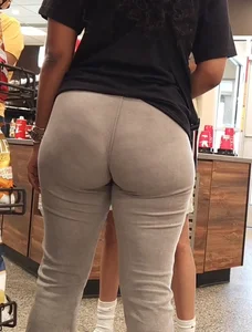 OC. Pretty black girl with great cheeks in gray sweatpants