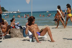 Sexy girls on nude beach Promorsk in Bulgaria