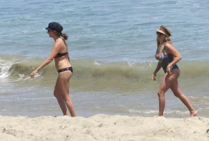 Ashley Tisdale in bikini on the beach in Malibu