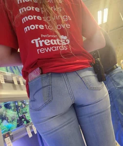 Blonde ex-coworker in tight jeans part 2