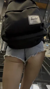 3 College Girls Showing Cheeks In Shorts