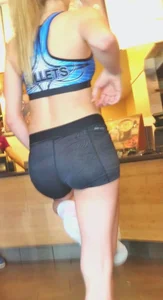 Candid cheerleaders