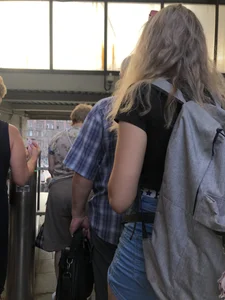 Hot Legs and Booty in Denim Mini Shorts Creepshots Gallery