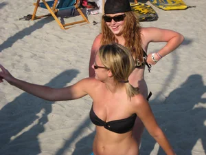 Mix of candid girls at the beach and in bikinis