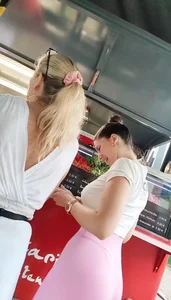 Super cute MEGABABE in pink leggings with bubble butt!