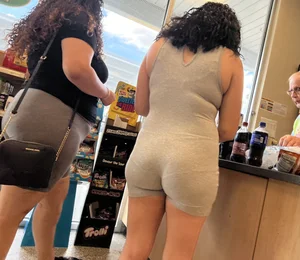 Latina in grey one piece (oc)