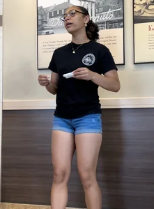 Latina cutie tight ass cutoff jeans OC