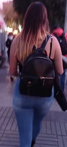 Cute girl in jeans