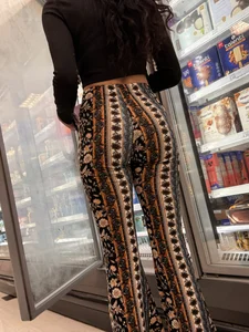 [OC] Tight College Chick with a Booty in Patterned Flare Leggings