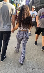 Flare pattern leggings