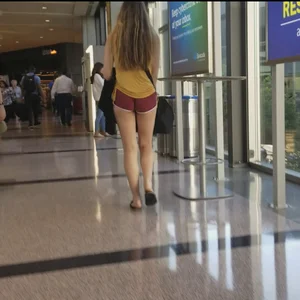 Skinny Teen short shorts