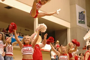 Candid cheerleaders