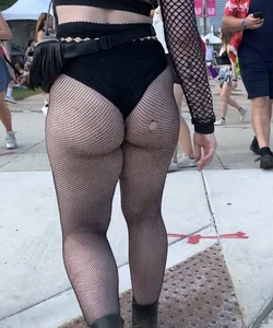 Festival Teens 7: Skinny blonde teen in blue bikini, perfect perky BOOBS on stunning brunette, perfect ass for worship in thin fishnets (my fav kind of ass)