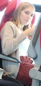 Hot sexy girl on train 2
