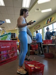 Tight chick at the store