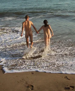 Nude beach and topless girls