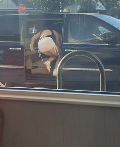 Sorority chicks go to to InNOut half naked